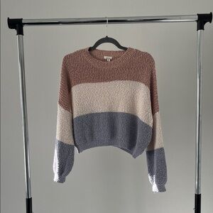 Debut Colorblock Long Sleeve Sweater Size M